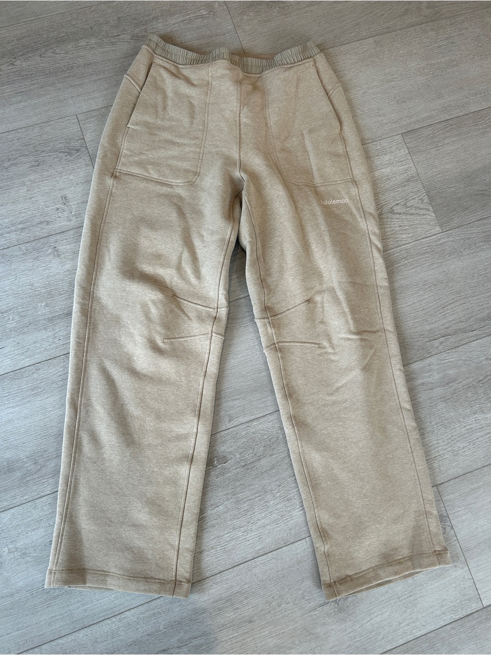 Lululemon women’s Tan Fleece Joggers